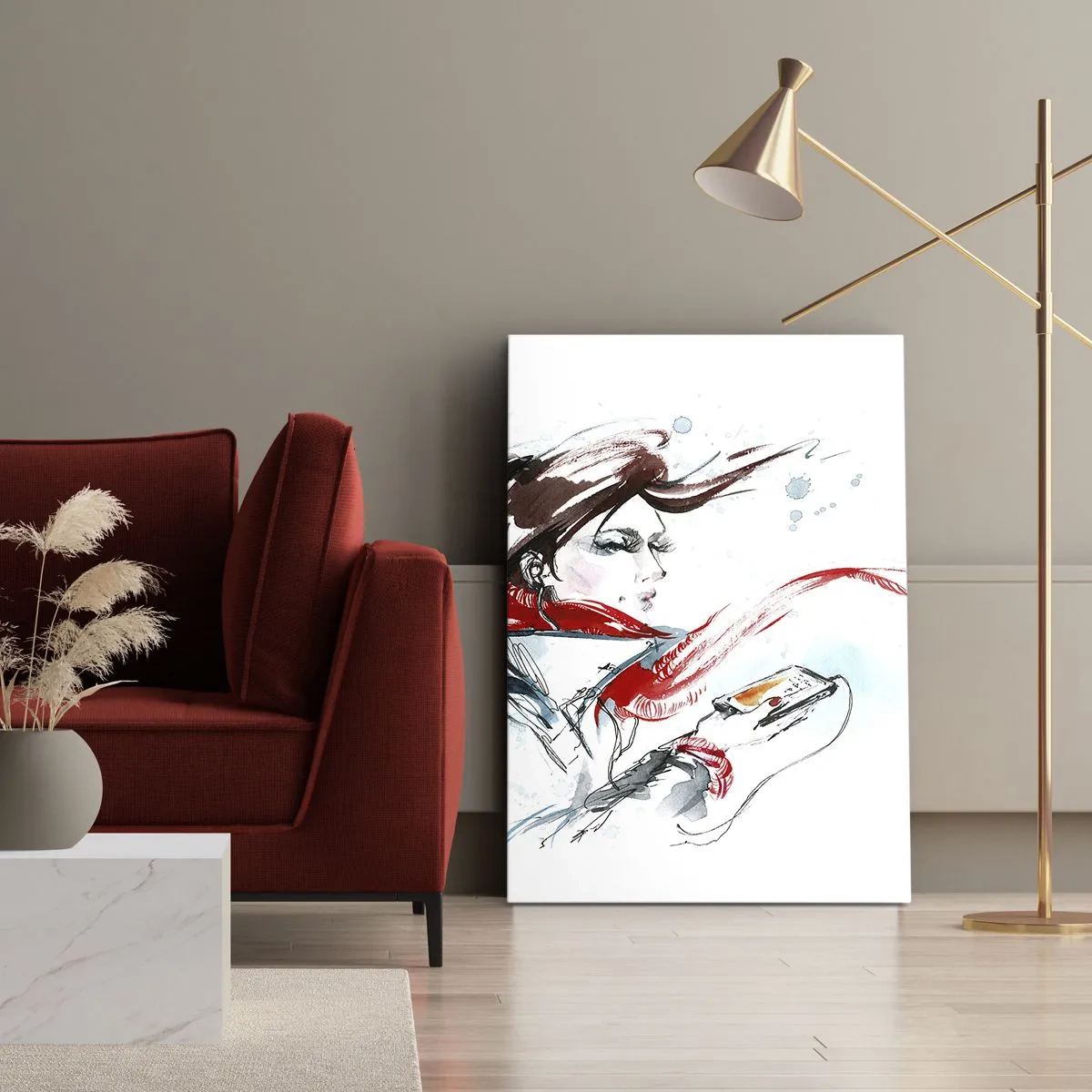 Canvas picture - I Can't Hear the Music - 45x80 cm