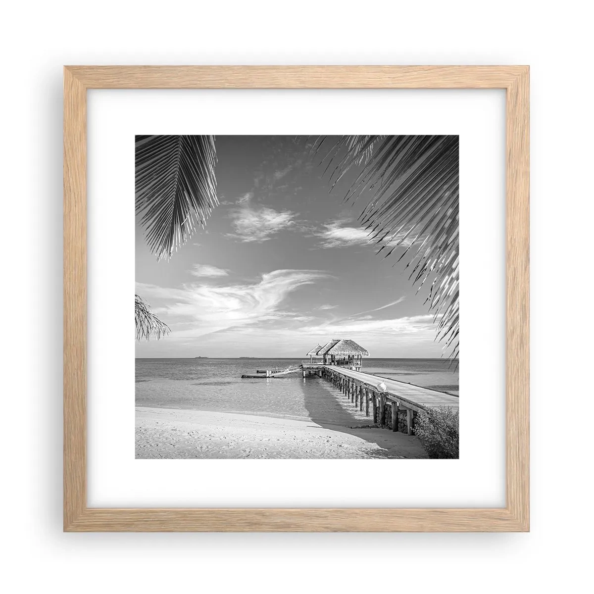 Poster in light oak frame - Memory or a Dream? - 30x30 cm