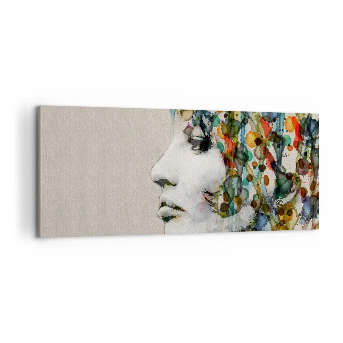 Canvas picture - Emerged from Greyness - 100x40 cm