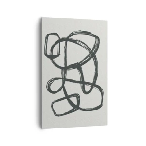 Canvas picture - Abstract in Loops - 80x120 cm