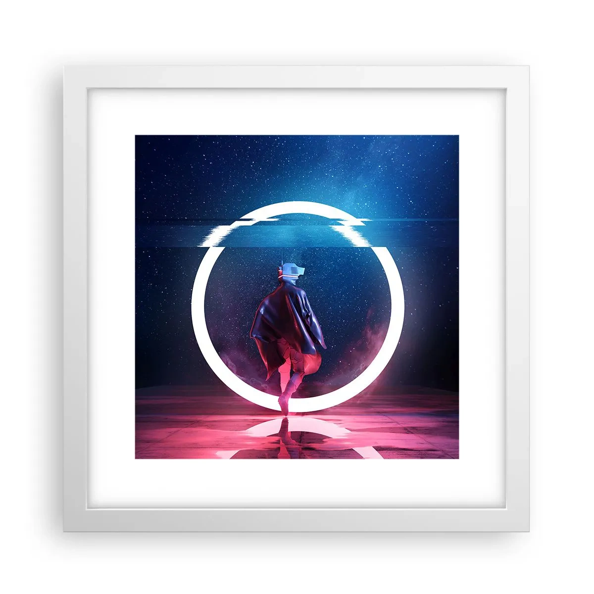 Poster in white frmae - Between Worlds - 30x30 cm