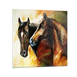 Glass picture - Twice More Charm - 30x30 cm