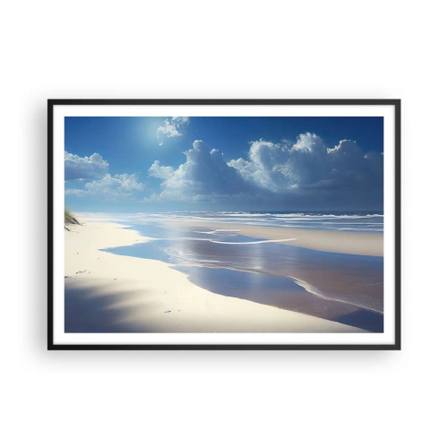 Poster in black frame - Paradise Holiday - 100x70 cm