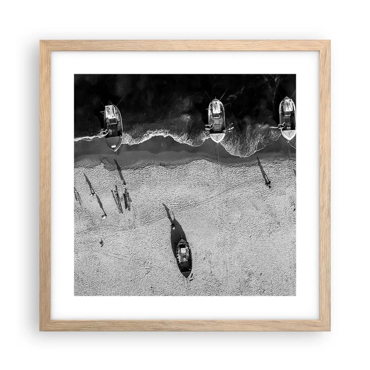 Poster in light oak frame - Still on the Shore… - 40x40 cm