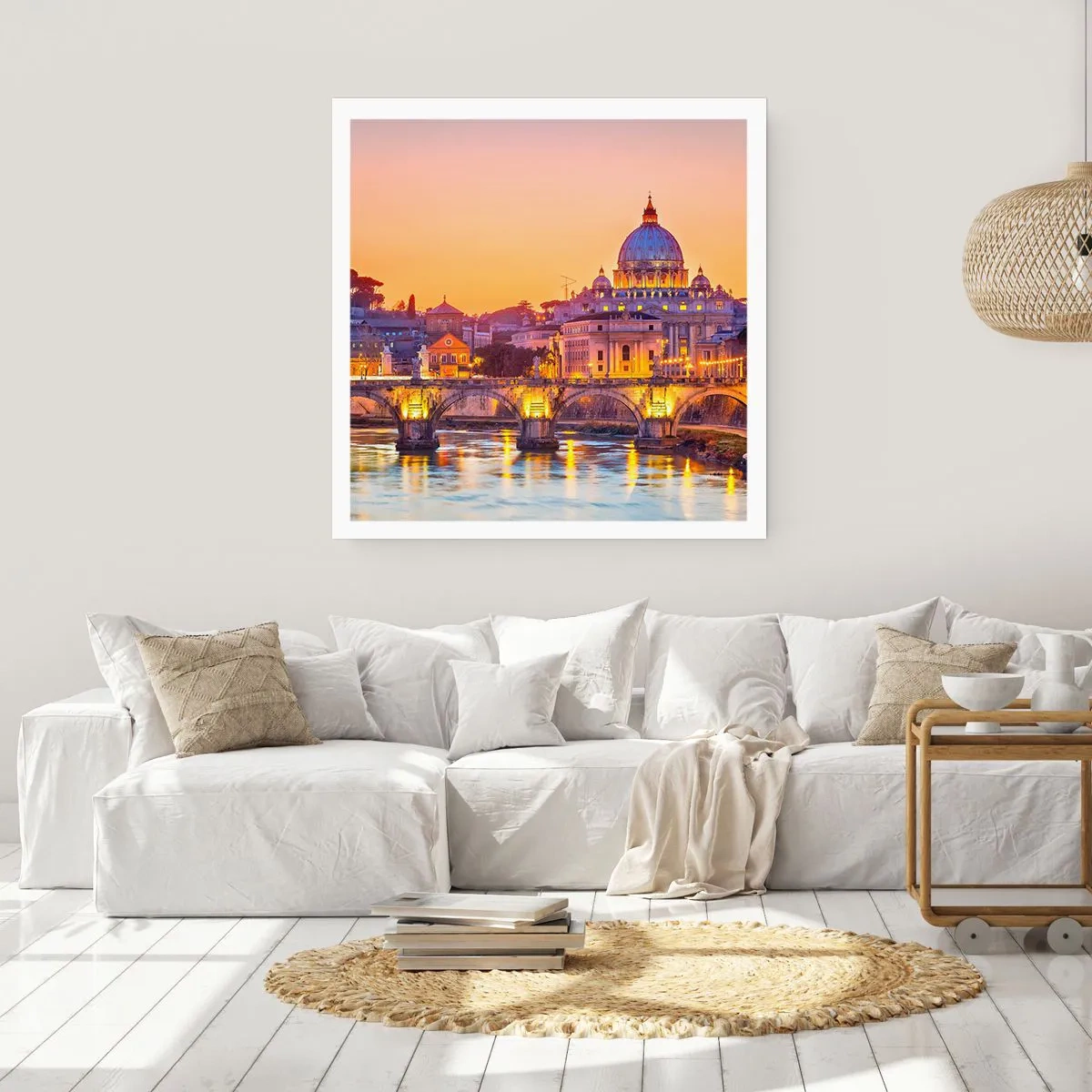 Poster - Twilight over Eternal City - 40x40 cm