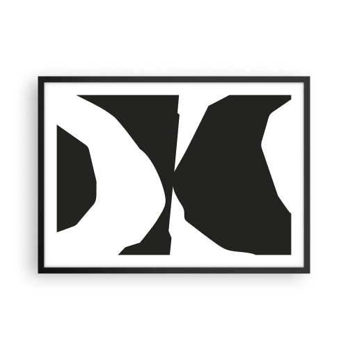 Poster in black frame - Positive - Negative - 70x50 cm