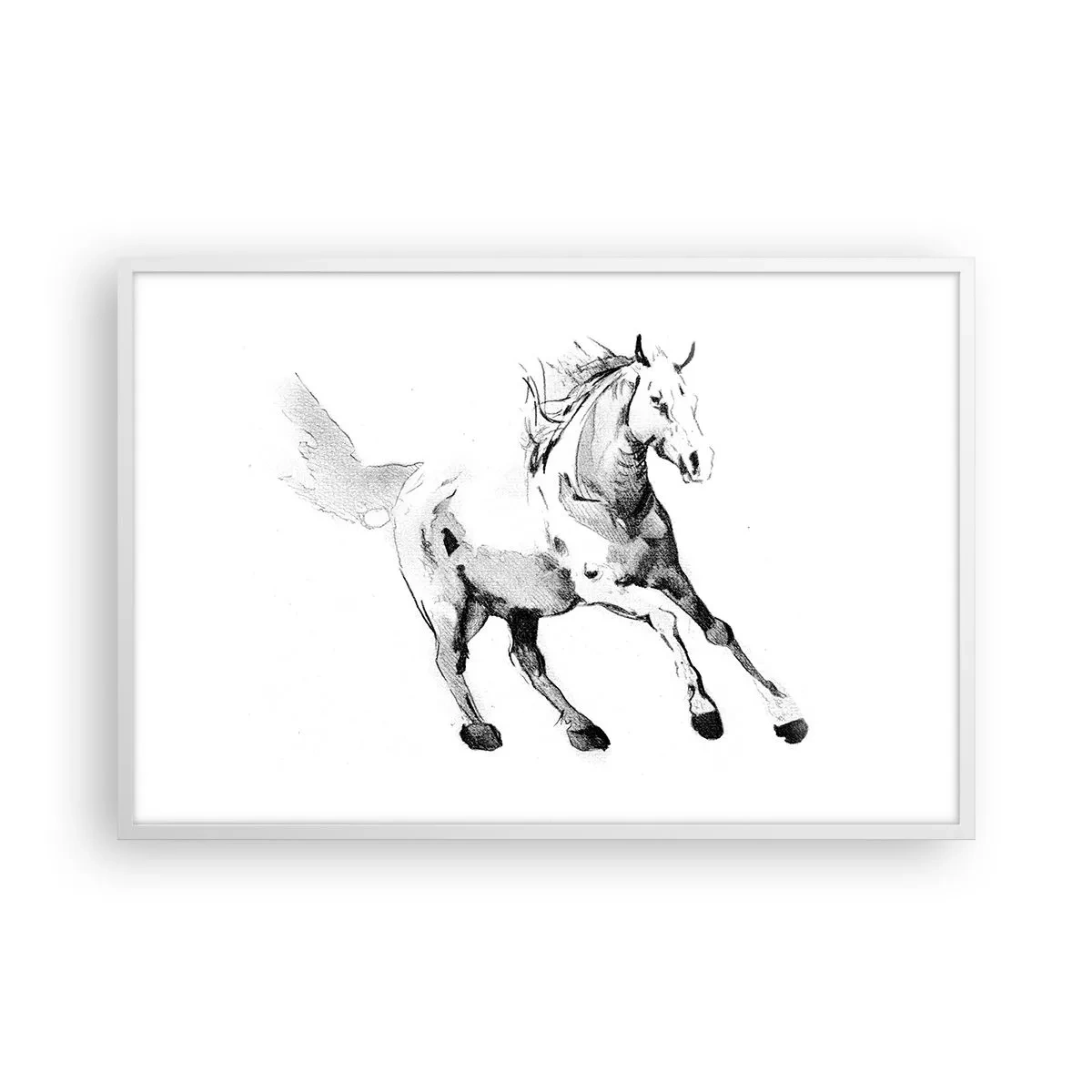 Poster in white frmae - Untamed Soul - 91x61 cm