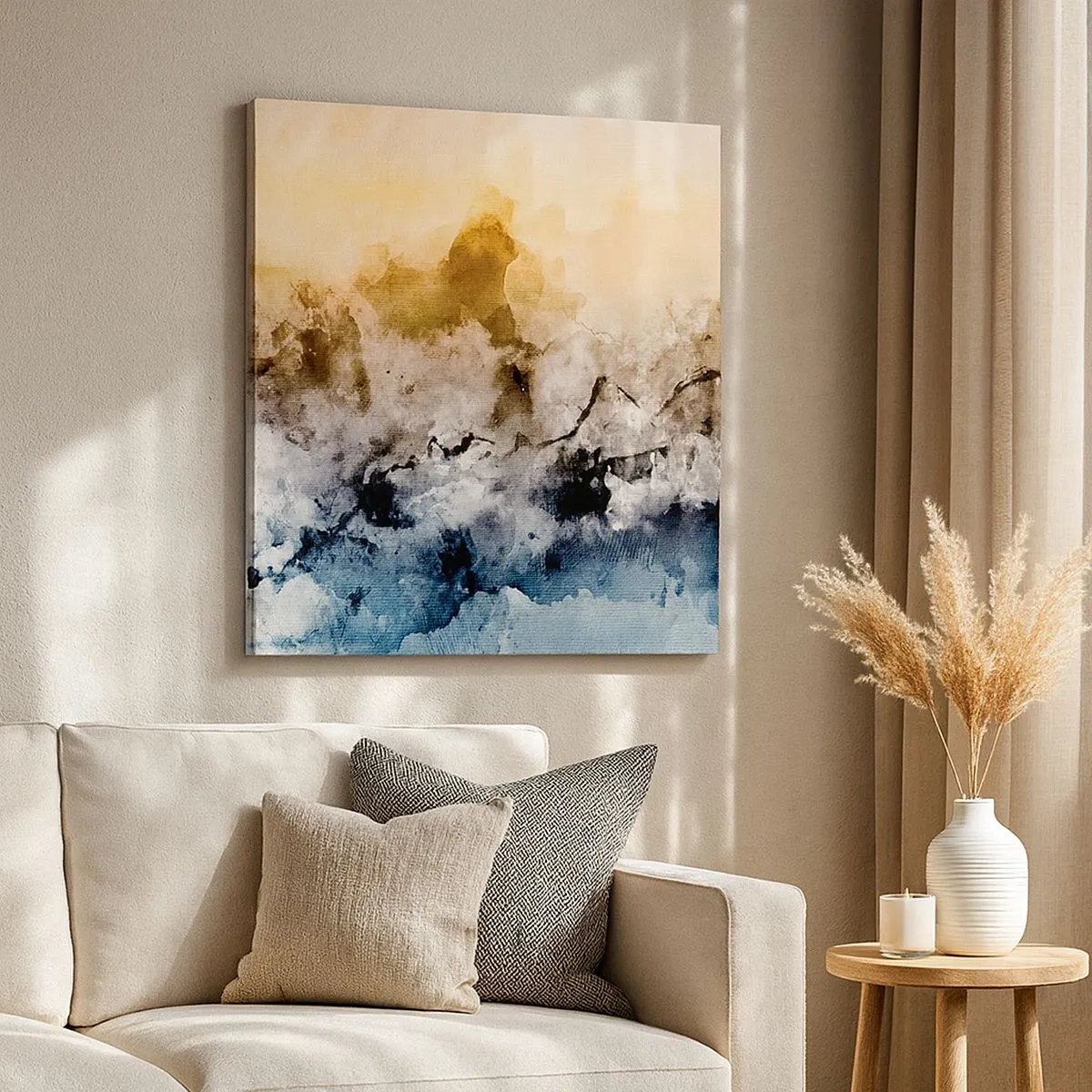 Canvas picture - Drowned in Fog - 30x30 cm