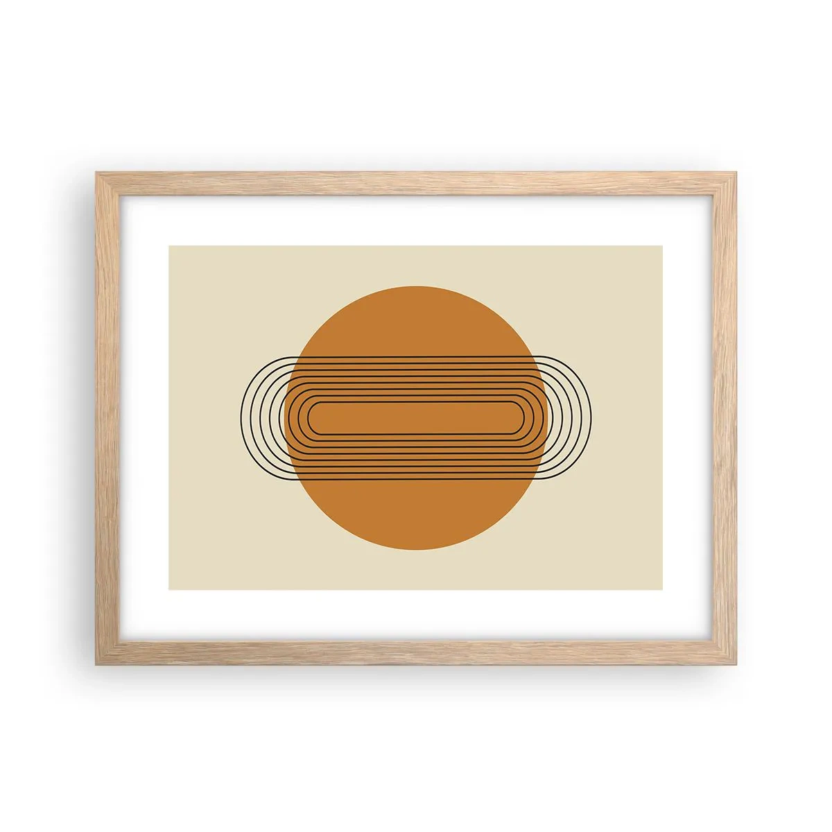 Poster in light oak frame - Perfect Plan - 40x30 cm