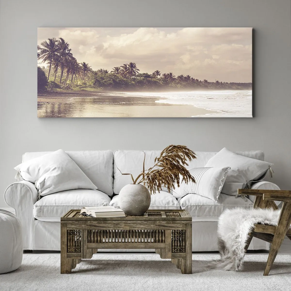 Canvas picture - Caress of the Waves - 100x40 cm