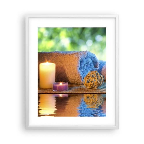 Poster in white frmae - Time for the Body - 40x50 cm