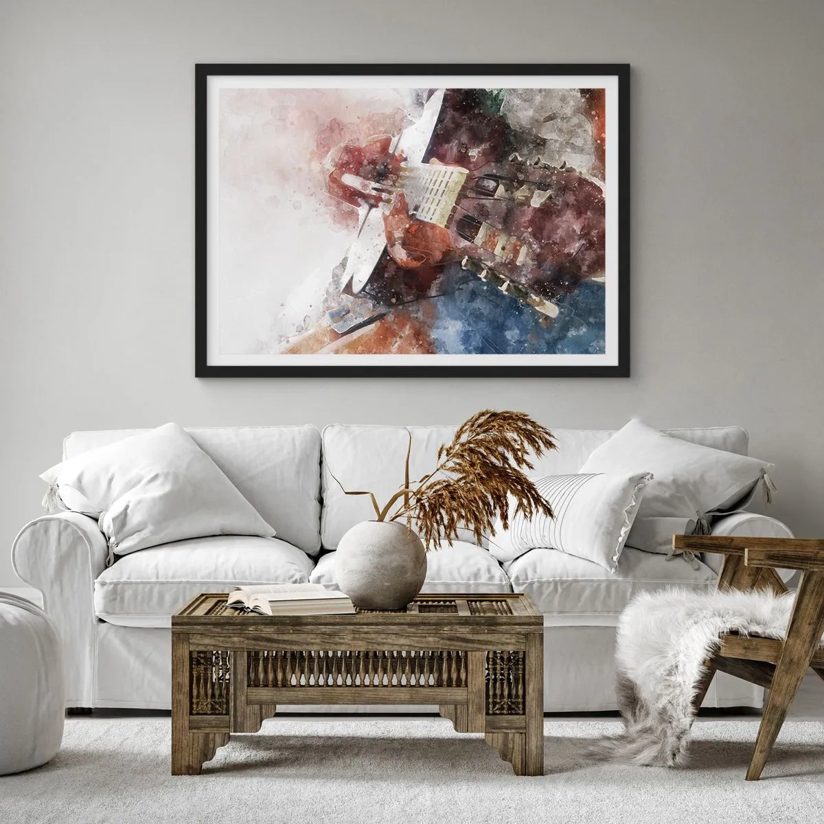 Poster in black frame - And What do You Think? - 91x61 cm