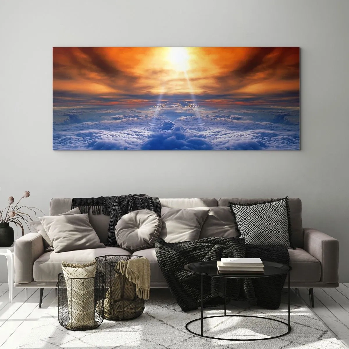 Glass picture - Mystic Landscape - 90x30 cm
