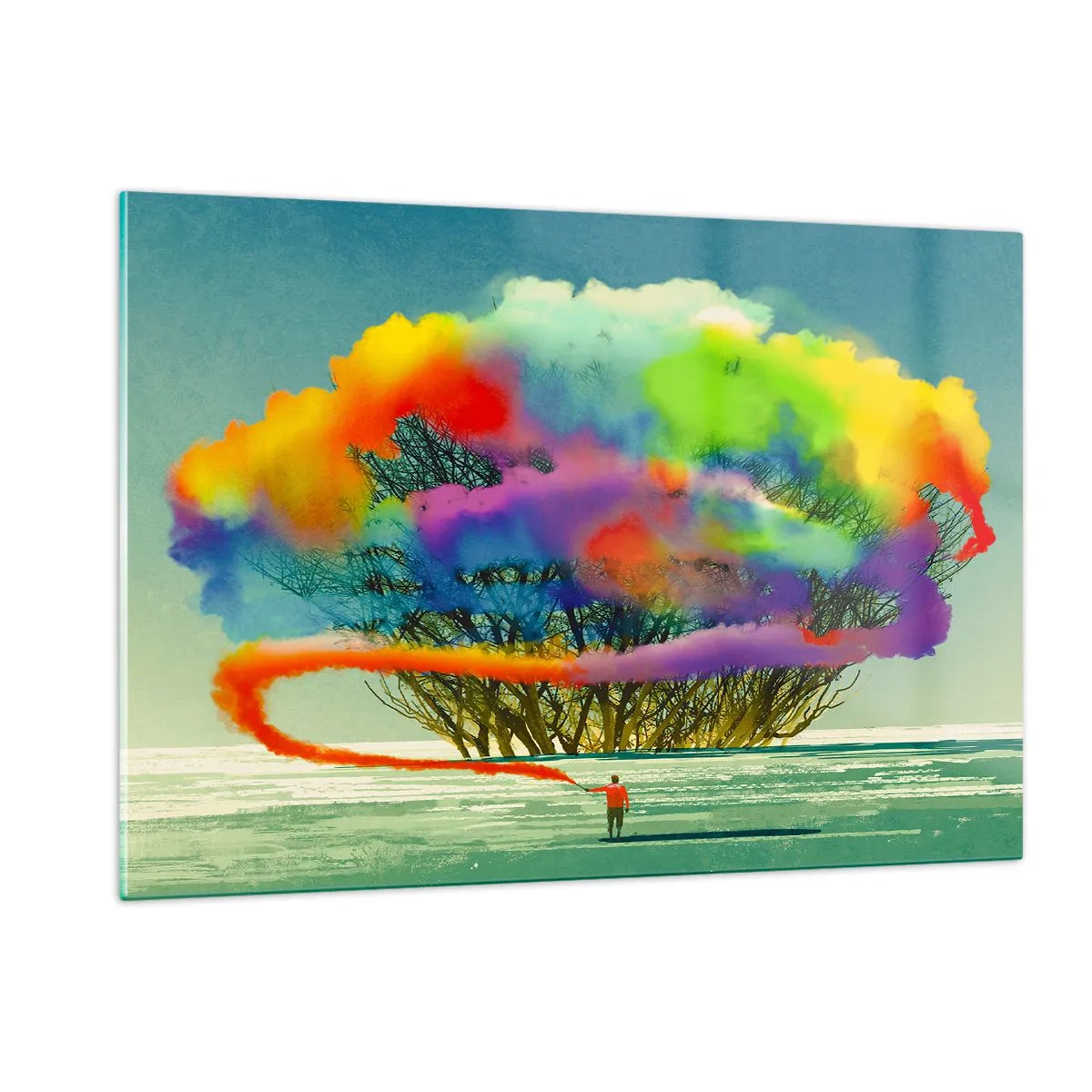 Glass picture - Revive this World - 120x80 cm