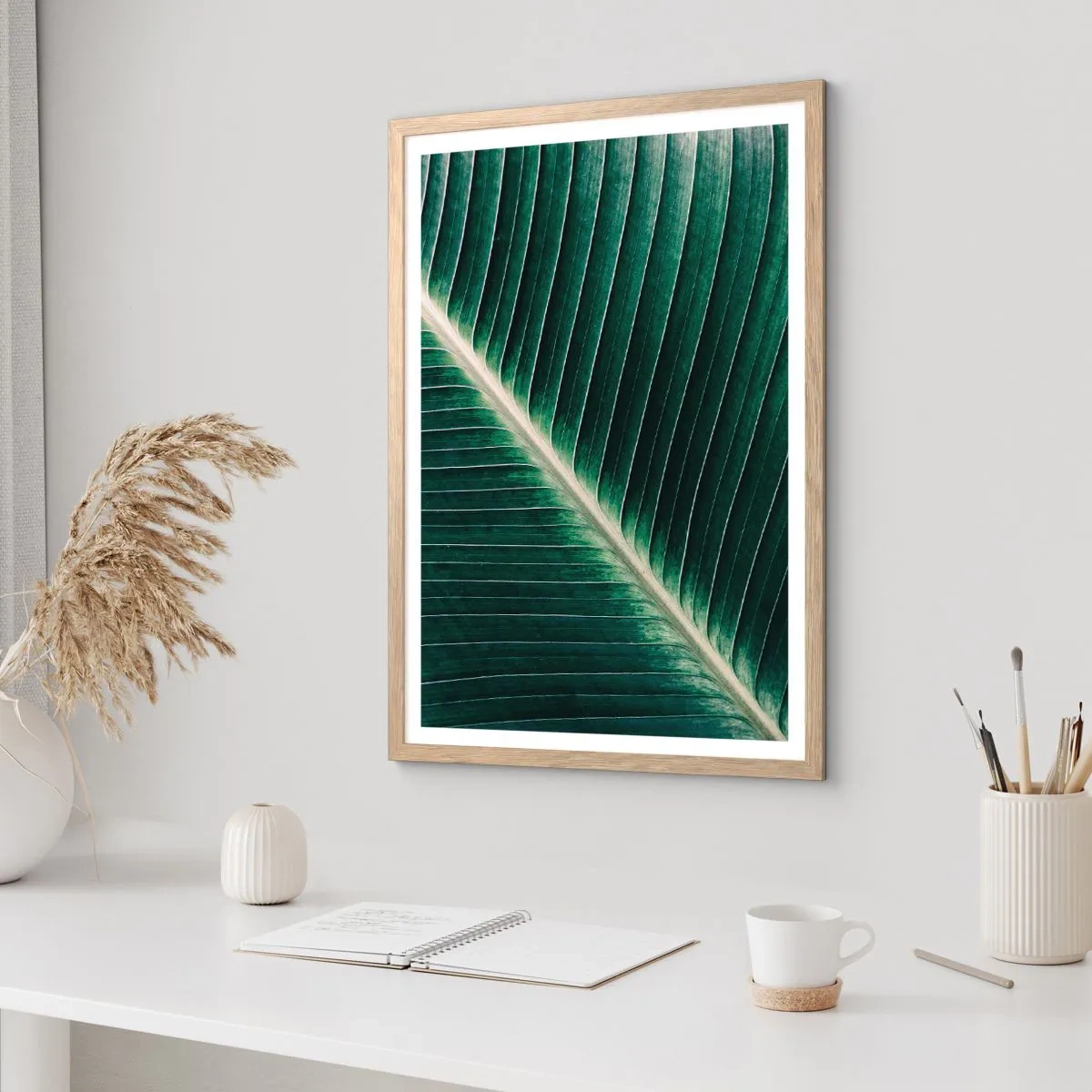 Poster in light oak frame - Rhythm of Nature - 40x50 cm