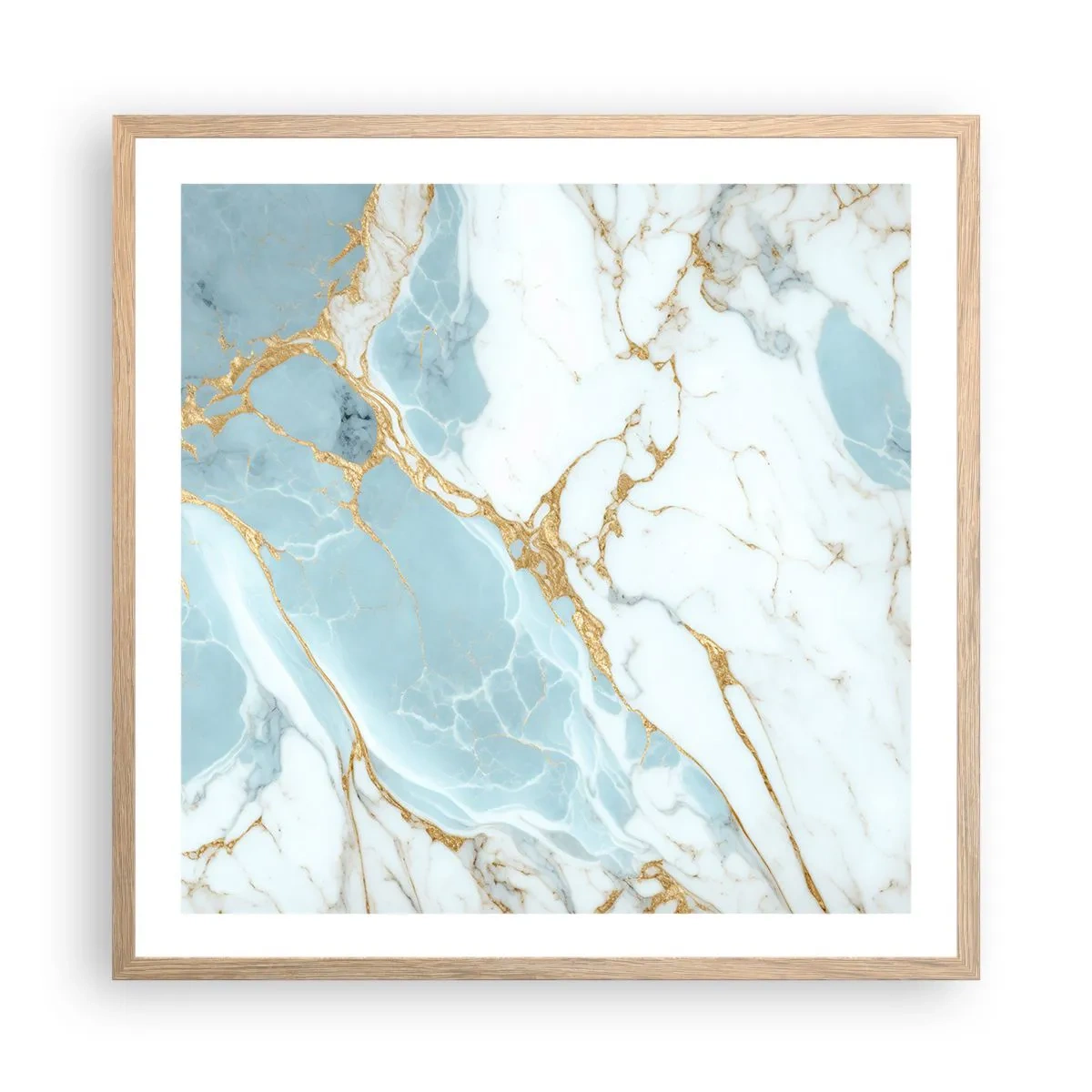 Poster in light oak frame - Richness of the Stone - 60x60 cm
