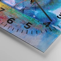 Clock face with numbers