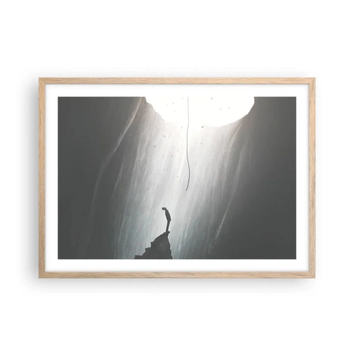 Poster in light oak frame - There Is Always Some Way Out - 70x50 cm