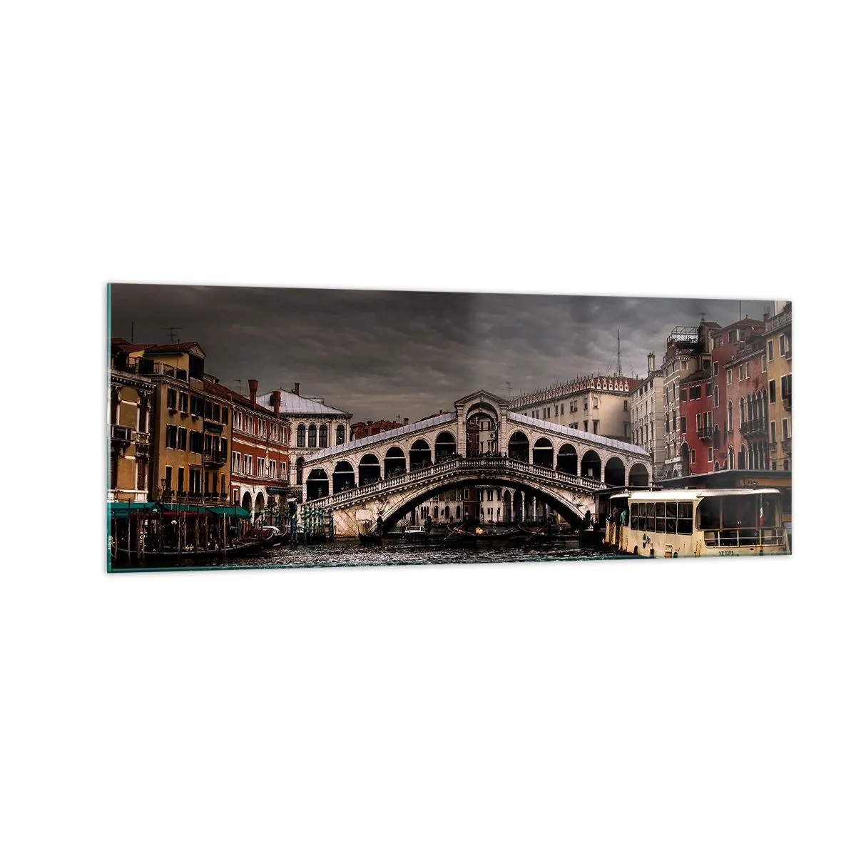 Glass picture - Promise of a Venetian Evening - 140x50 cm
