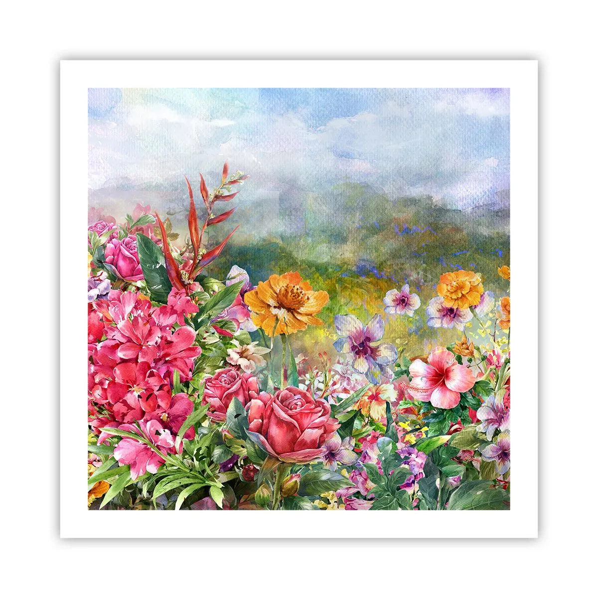 Poster - Garden which Went Crazy - 60x60 cm