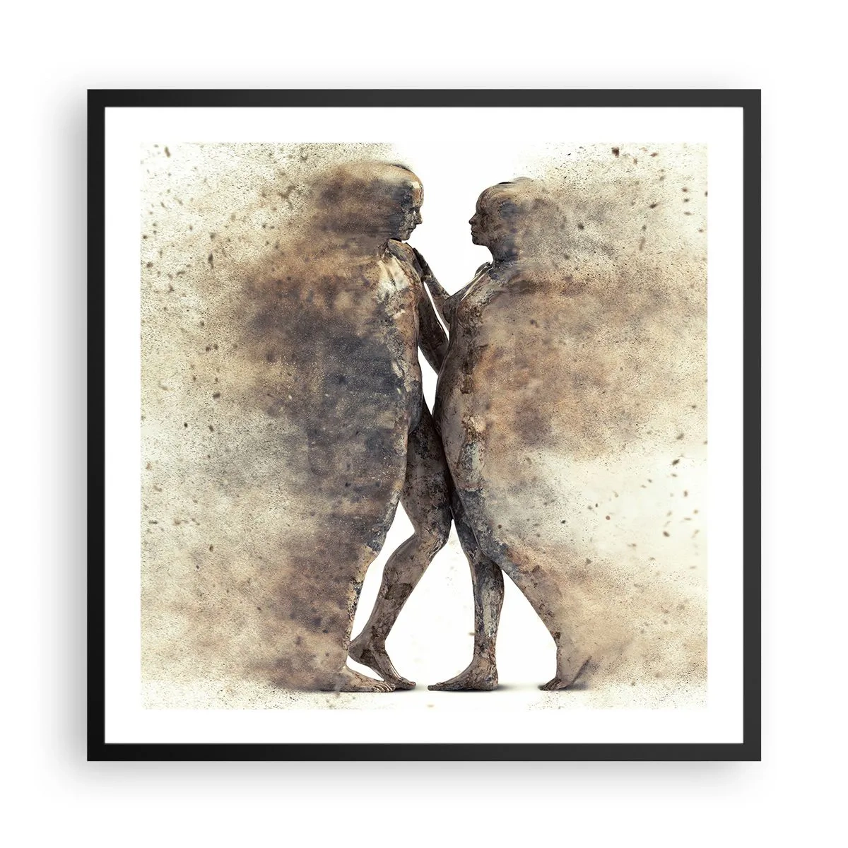 Poster in black frame - From Dust They Rose to Love - 60x60 cm