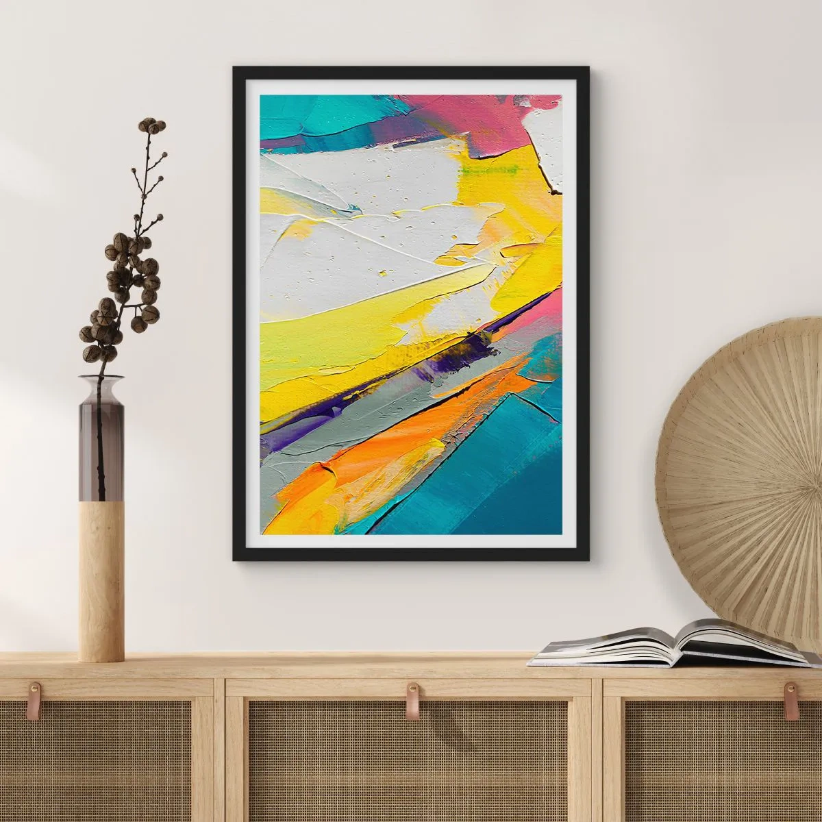 Poster in black frame - Anatomy of Light - 70x100 cm