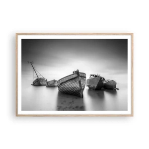Poster in light oak frame - Now Only a Memory - 100x70 cm