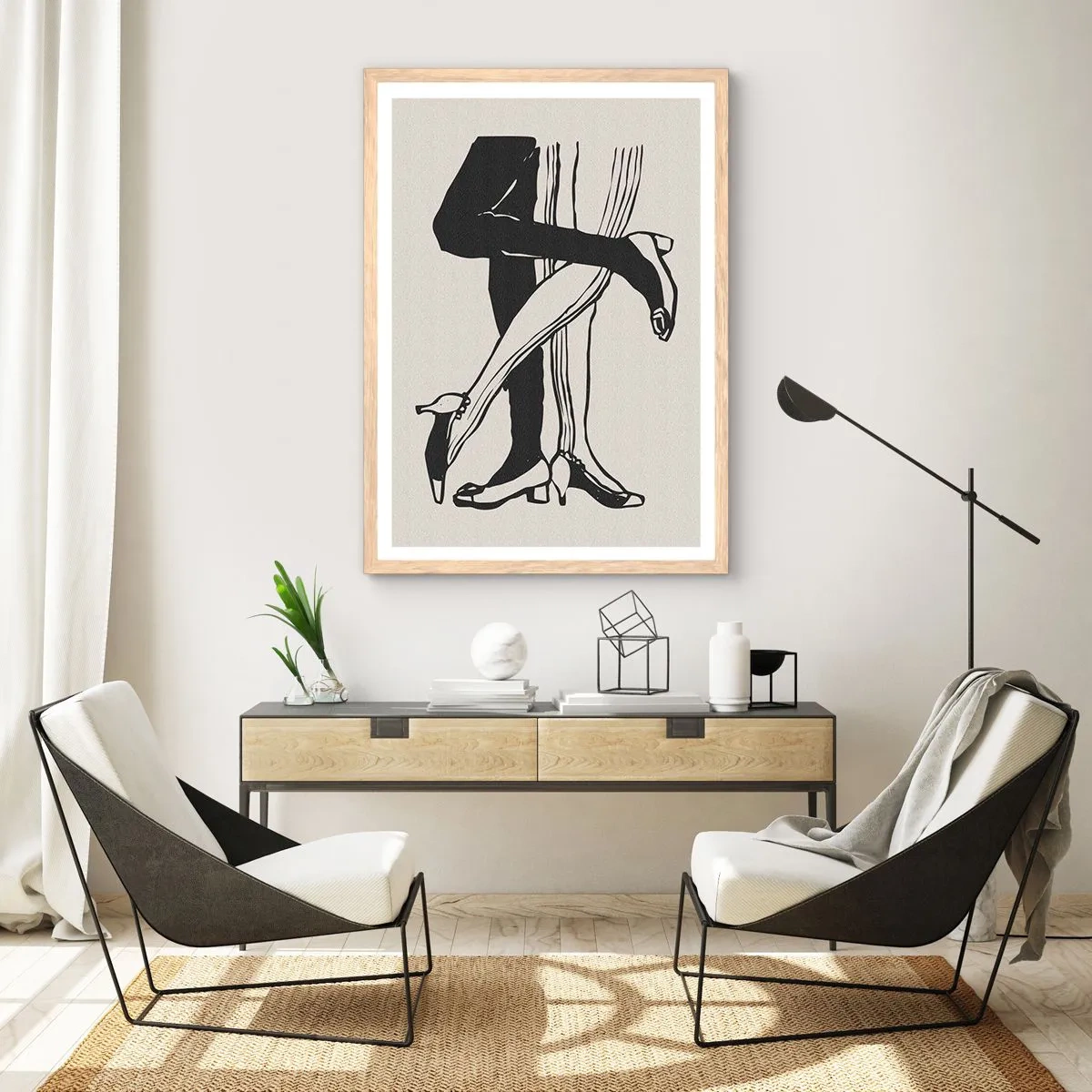 Poster in light oak frame - Woman's Attribute - 30x40 cm