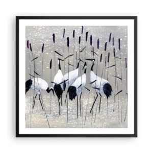 Poster in black frame - Birds of Feather - 60x60 cm