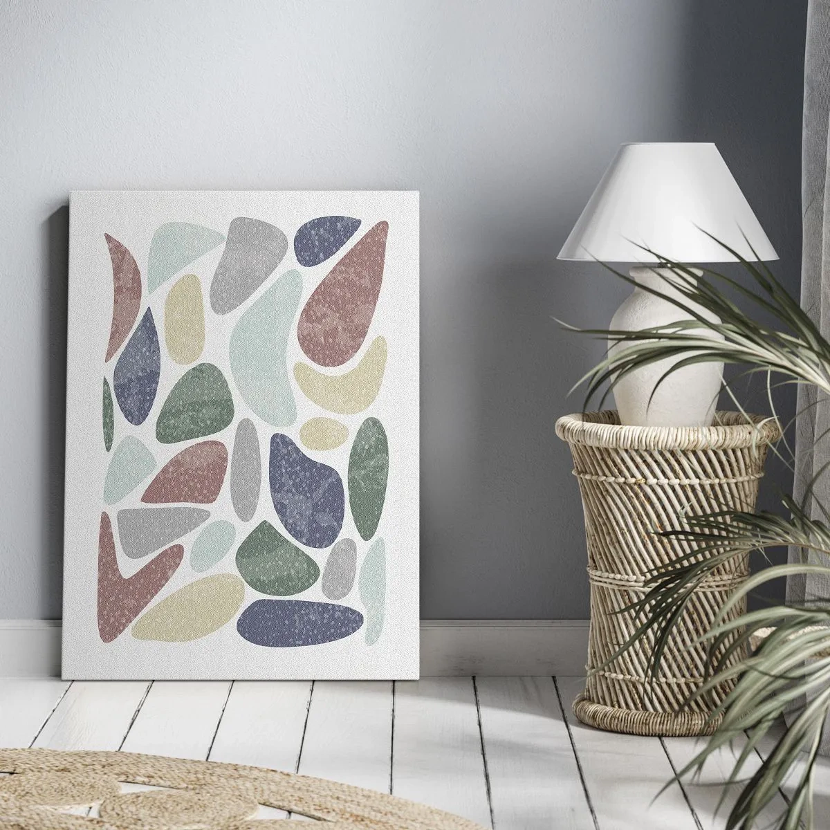 Canvas picture - Mosaic of Powdered Colours - 50x70 cm