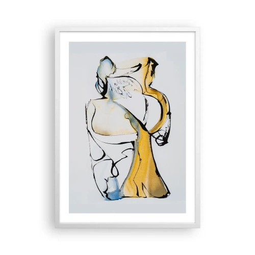 Poster in white frmae - Glass Abstract - 50x70 cm