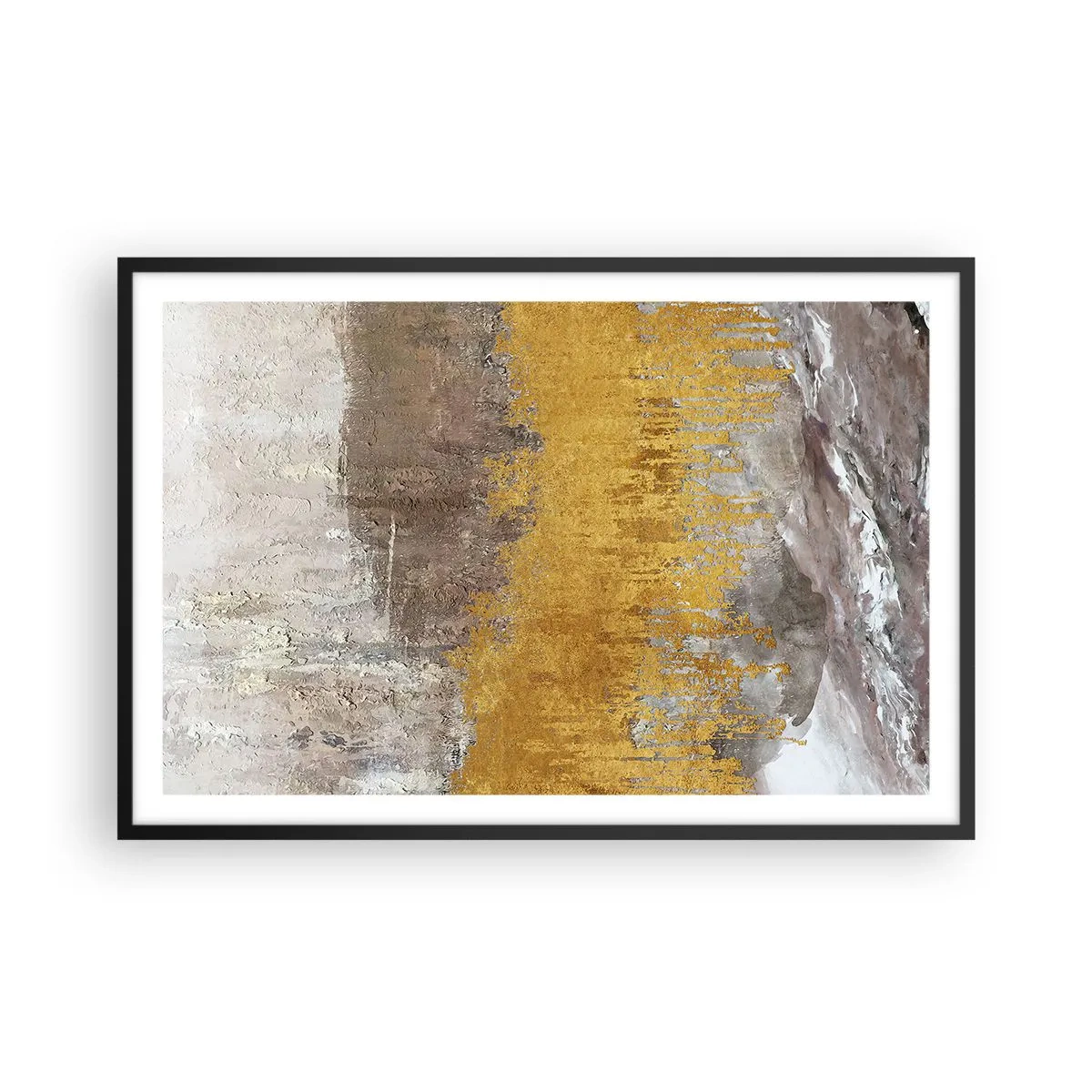 Poster in black frame - Golden Blast - 91x61 cm