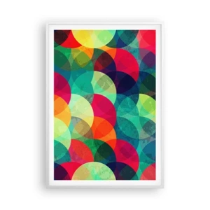 Poster in white frmae - Into the Rainbow - 70x100 cm