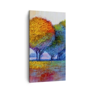 Canvas picture - Cluster of Dashing Colours - 45x80 cm