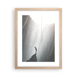 Poster in light oak frame - There Is Always Some Way Out - 30x40 cm