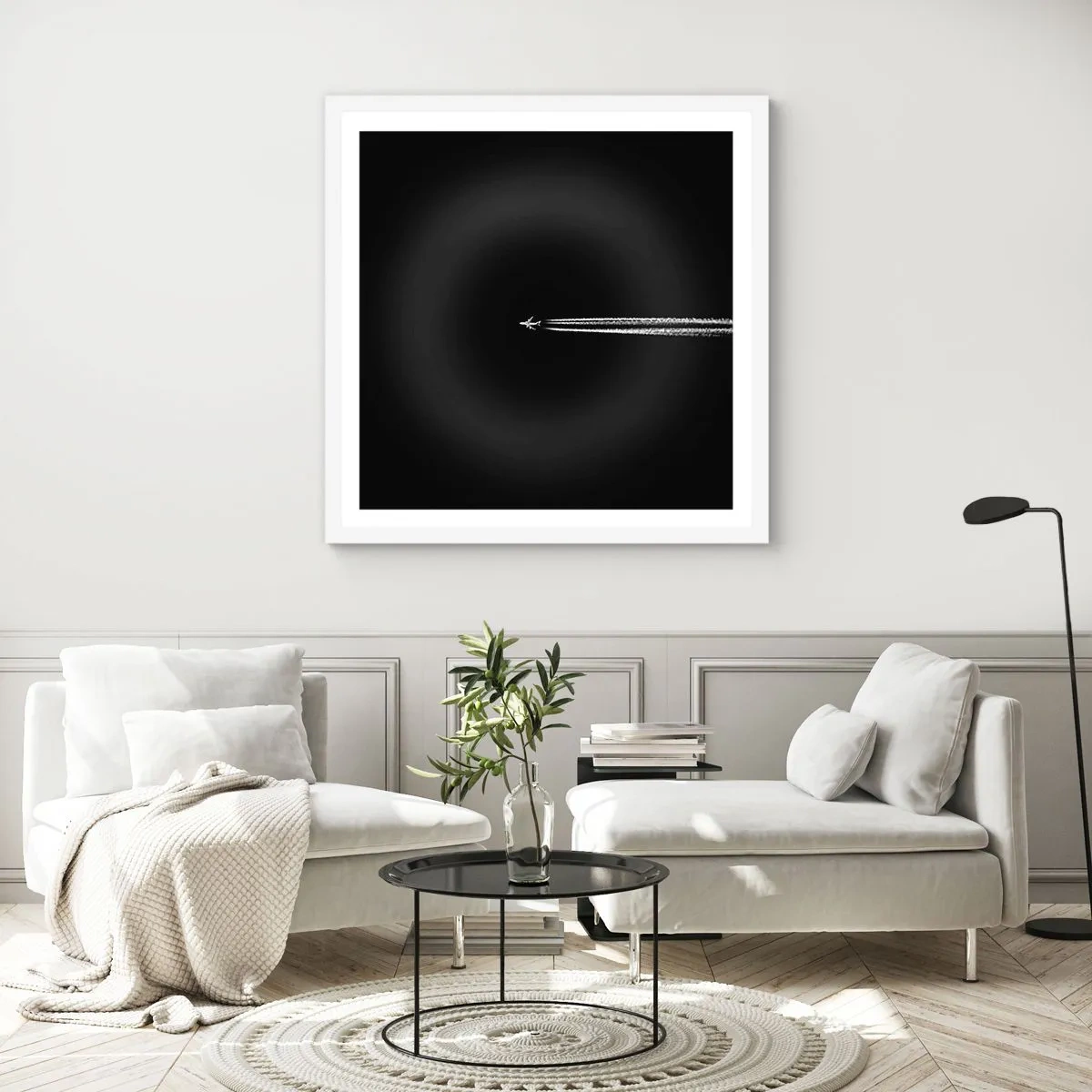 Poster in white frmae - Into Another Dimension - 60x60 cm