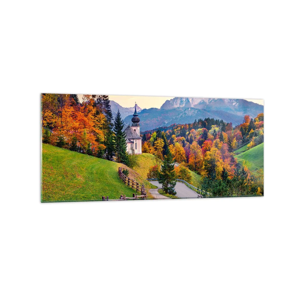 Glass picture - Landscape Like a Picture - 120x50 cm