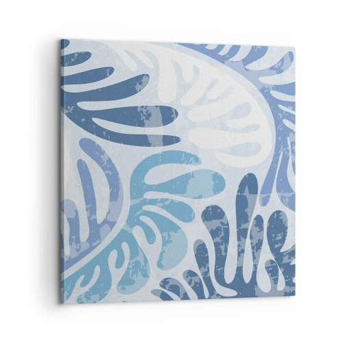 Canvas picture - Blue Ferns - 60x60 cm