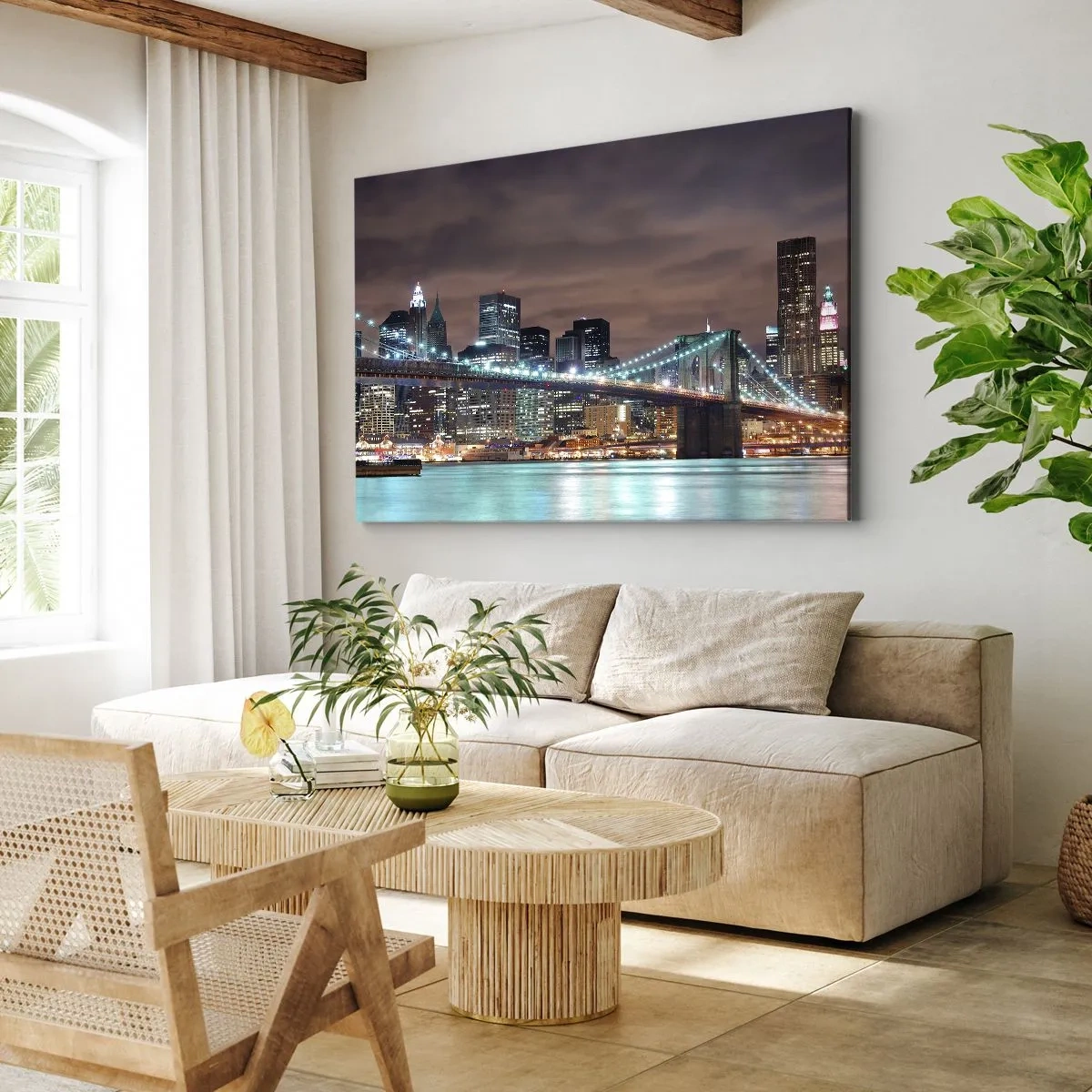 Canvas picture - Big City Lights - 120x80 cm