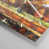 Clock face with lines