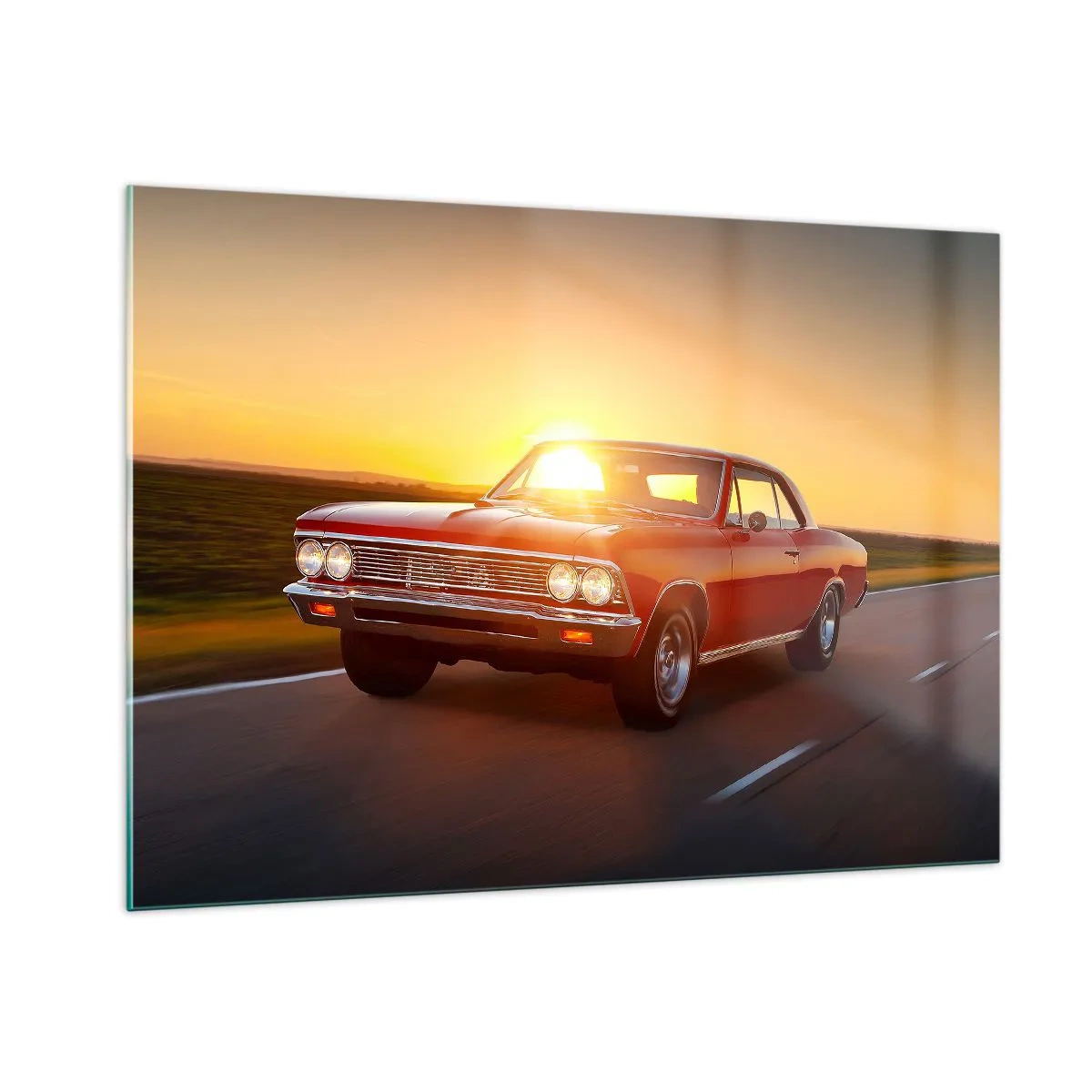 Glass picture - Red Is a Colour of Desire - 100x70 cm