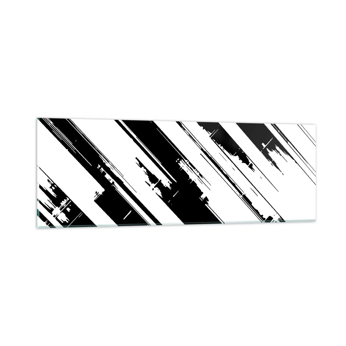 Glass picture - Intensive and Dynamic Composition - 90x30 cm