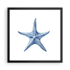 Poster in black frame - Sea Star - 40x40 cm