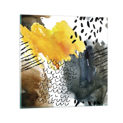 Glass picture - Meeting of Elements - 50x50 cm