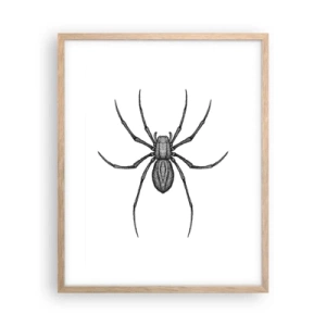 Poster in light oak frame - Disturbing Precision - 40x50 cm
