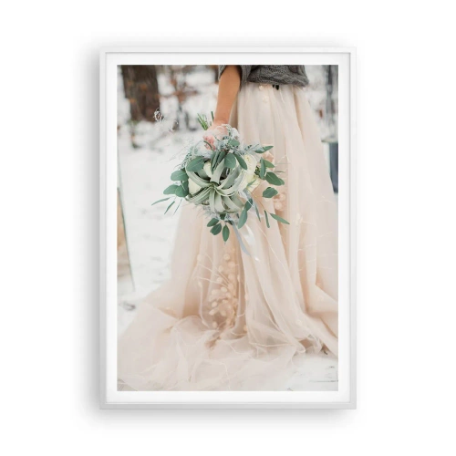 Poster in white frmae - And They Lived Long and Happily - 70x100 cm