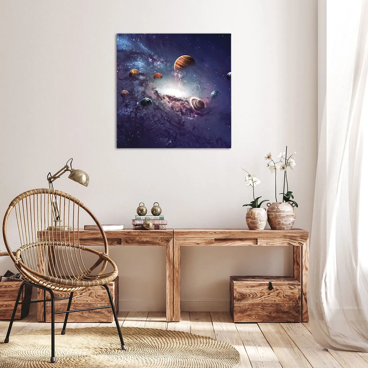 Canvas picture - Solar-Dancing System - 60x60 cm