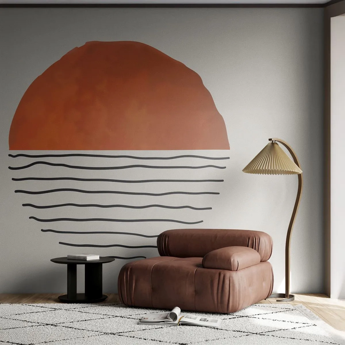Photo Wallpaper Premium Canvas - In Japanese Style - Abstraction, Piece, Minimalism - 250x175 cm