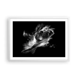 Poster in white frmae - Stopped i in Flight - 70x50 cm