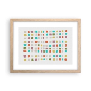 Poster in light oak frame - Unknown Game - 40x30 cm